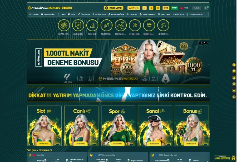 NesineCasino ekran görüntüsü
